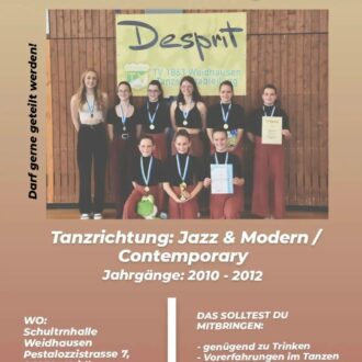 Offenes Probetraining bei Leistungsgruppe Desprit