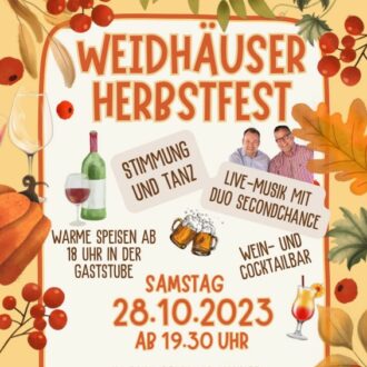 Das Weidhäuser Herbstfest ist wieder da!