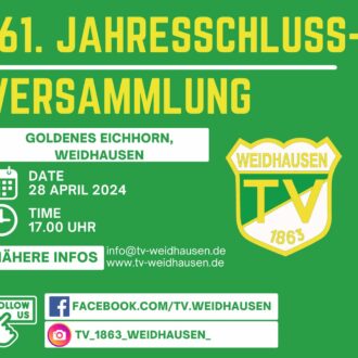 161. Jahresschlussversammlung am 28.04.2024