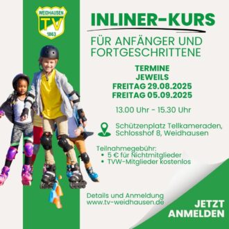 Inliner-Kurs für Anfänger und Fortgeschrittene Inliner-Kurs für Anfänger und Fortgeschrittene