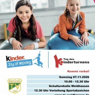 Tag des Kinderturnens am 07.11.2026 Tag des Kinderturnens am 07.11.2026